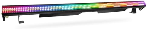 240W Stage Wash Light Bar - 448LEDs RGBWA DMX Light Bar by DMX Master-Slave Control 32 RGB & 12 White & 12 Amber