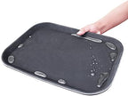 24883 Restaurant Grade Non-Slip Tray, Plastic, Rubber Lined, Rectangular, 10-Inch x 14-Inch, Brown (Pack of 2), alternate