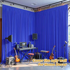 24ftx10ft Wrinkle Free Royal Blue Backdrop Curtain - 10 Feet Photography Backdrop Drapes, Silky Polyester Back, alternate