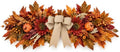 24Inch Artificial Fall Floral Swags Wreaths for Front Door Autumn Sunflower Flowers Pumpkin Berries Maple Leaf