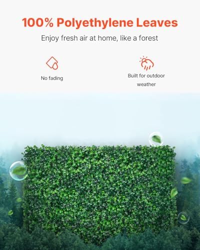 24PCS Artificial Boxwood Panels, 24 x 16 in 1.6 in Sun Protected Boxwood Hedge Wall Panel, Green Fake Grass, alternate view 4
