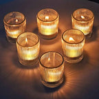 24pcs Clear Candle Holder Wedding Centerpieces for Tables Decorations in Clear