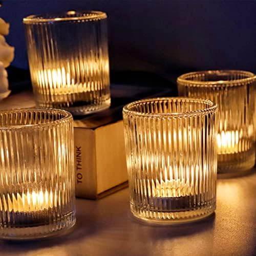 24pcs Clear Candle Holder Wedding Centerpieces for Tables Decorations in Clear, alternate view 2