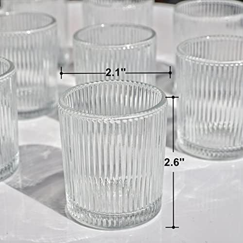 24pcs Clear Candle Holder Wedding Centerpieces for Tables Decorations in Clear, alternate view 3