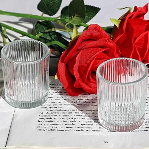 24pcs Clear Candle Holder Wedding Centerpieces for Tables Decorations in Clear, alternate view 4