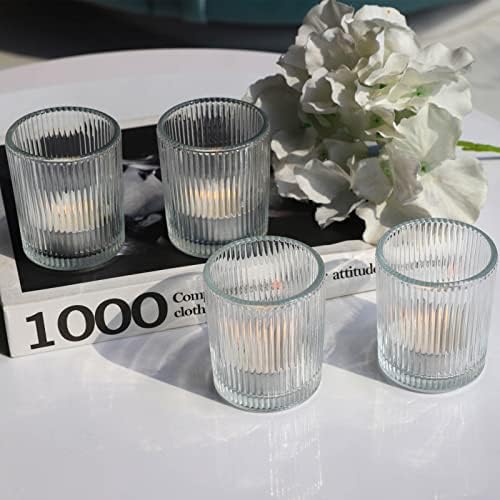 24pcs Clear Candle Holder Wedding Centerpieces for Tables Decorations in Clear, alternate view 5