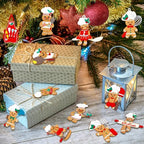 24pcs Gingerbread Christmas Decoration for Tree - Cooking Gingerbread Man Ornaments Christmas Hanging Decor for, alternate