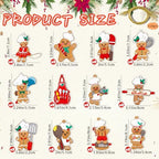 24pcs Gingerbread Christmas Decoration for Tree - Cooking Gingerbread Man Ornaments Christmas Hanging Decor for, alternate