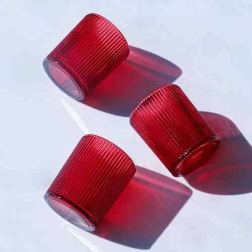 24pcs Red Votive Candle Holders for Table Centerpiece Valentines Day in Red, alternate view 7