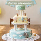 24Pcs Roman Column Cake Stand Set, 3 Sizes Tier Separator Support Stands, Multi-Layer Pillars for Wedding and, alternate view