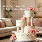 24Pcs Roman Column Cake Stand Set, 3 Sizes Tier Separator Support Stands, Multi-Layer Pillars for Wedding and, alternate view