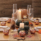 24PCS Rose Gold Votive Candle Holders for Table Centerpieces in Rose Gold, alternate view 4