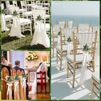 24Sets Wedding Aisle Decorations for Ceremony Set Wedding Chair Decorations, alternate view 4