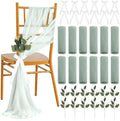24Sets Wedding Chair Decorations Wedding Aisle Decorations for Ceremony Set