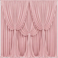 24x10FT Dusty Rose Backdrop Curtains for Wedding Parties, Wrinkle Free Polyester Photography Backdrop Drapes for