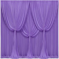 24x10FT Lavender Backdrop Curtains for Wedding Parties, Wrinkle Free Polyester Photography Backdrop Drapes for