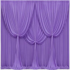 24x10FT Lavender Backdrop Curtains for Wedding Parties, Wrinkle Free Polyester Photography Backdrop Drapes for