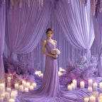 24x10FT Lavender Backdrop Curtains for Wedding Parties, Wrinkle Free Polyester Photography Backdrop Drapes for, alternate