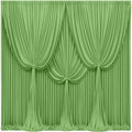 24x10FT Sage Green Backdrop Curtains for Wedding Parties, Wrinkle Free Polyester Photography Backdrop Drapes for