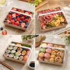 25-Pack Charcuterie Boxes with Clear Lids - Disposable Paper Mini Food Containers (5-Inch), Suitable for, alternate view 6