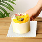 25 PCS 6 in White Square Cake Boards, Food-Grade Cardboard Cake Base in White-6", alternate view 2