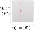 25 PCS 6 in White Square Cake Boards, Food-Grade Cardboard Cake Base in White-6", alternate view 3