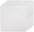 25 PCS 8 in White Square Cake Boards, Food-Grade Cardboard Cake Base in White-8"