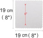 25 PCS 8 in White Square Cake Boards, Food-Grade Cardboard Cake Base in White-8", alternate view 3