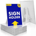 25 Pcs Paper Sign Holder 8.5'' x 11'' with Clear Plastic Cover in clear