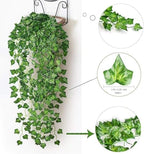 252 FT Artificial Ivy 36 Pack Ivy Vine Garland Ivy Leaves Greenery Garlands Clip Hanging Fake Leaf Plants Faux, alternate