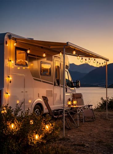 25FT G40 LED Brown Outdoor String Lights with 25 Plastic Shatterproof Bulbs, alternate view 7