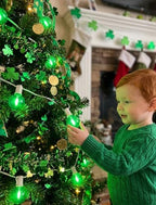25FT G40 LED Green String Lights Outdoor with 27 Shatterproof Globe Bulbs, alternate view 4