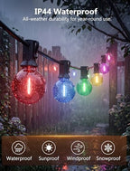 25FT G40 LED Multicolor Christmas String Lights Outdoor, 25 Globe Bulbs, alternate view 3