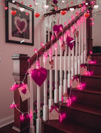 25FT G40 LED Outdoor Valentine's Day String Lights, Pink Valentine's Day Decorations Lights with 27 Shatterproof, alternate