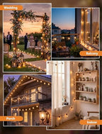 25FT LED G40 Outdoor String Lights with 25 Shatterproof Bulbs, Brown Wire, alternate view 5