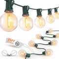 25FT LED Outdoor Christmas String Lights Waterproof, Hanging G40 Globe Patio Lights with 27 LED Shatterproof