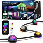 25ft Permanent Outdoor Lights Pro, 15 RGBCW+IC LED String Light Cuttable
