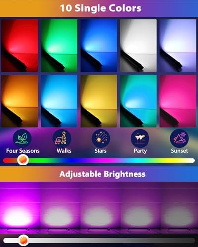 25W RGBW LED Wall Washer Light RGB Color Changing LED Strip Lights in RGB (Red, Green, Blue), alternate view 2