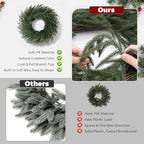 26" Christmas Norfolk Pine Wreath for Front Door (1, Wreath), alternate view 7