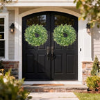 26" Eucalyptus Wreath for Front Door, Artificial All Season Decor in Sage Green, alternate view 6