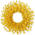 26 in Fall Wreath for Front Door, Autumn Thanksgiving Decor(Bright Yellow)
