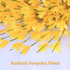 26 in Fall Wreath for Front Door, Autumn Thanksgiving Decor(Bright Yellow), alternate view 3