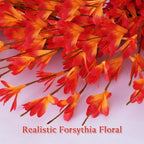 26 Inch Fall Wreath for Front Door, Autumn Thanksgiving Decor (Orange), alternate view 3