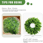 26 Inch Large Boxwood Wreaths for Front Door, alternate view 5