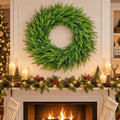 26 Inch Norfolk Pine Wreath, Christmas Front Door Decor