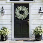 26 Inches Large Eucalyptus Spring Wreaths for Front Door, Artificial Greenery Summer Wreath with Berries White, alternate
