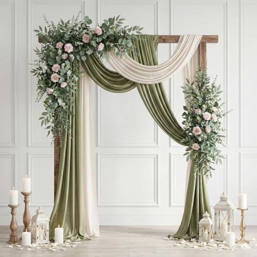 260 Pcs Artificial Mixed Eucalyptus Stems Bulk, 5 Kinds of Faux Greenery Eucalyptus Leaves Bulk for Vase Wedding, alternate