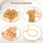 260Pcs Long Rubber Bands for Balloon Arch, Size #117A in Beige, alternate view 4