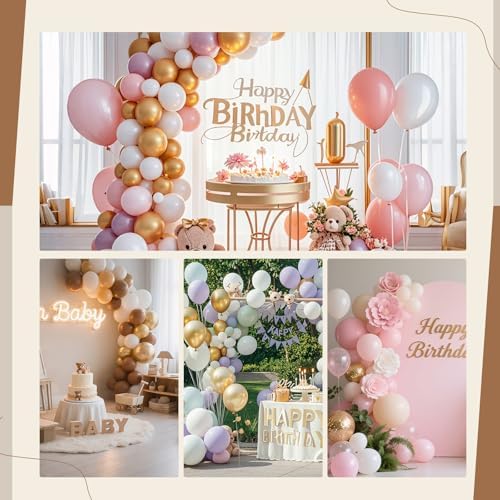 260Pcs Long Rubber Bands for Balloon Arch, Size #117A in Beige, alternate view 7