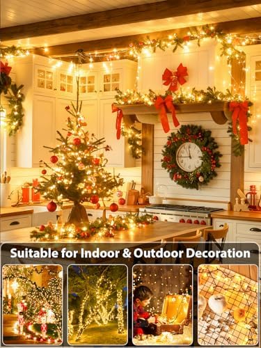 264 FT 800 LED Super Long Christmas Lights String Indoor Outdoor Warm White, alternate view 5